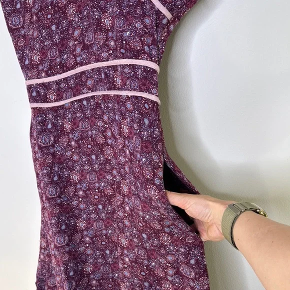 Brooklyn Industries Purple Asymmetrical Dolman Sleeve Dress - Picture 4 of 6